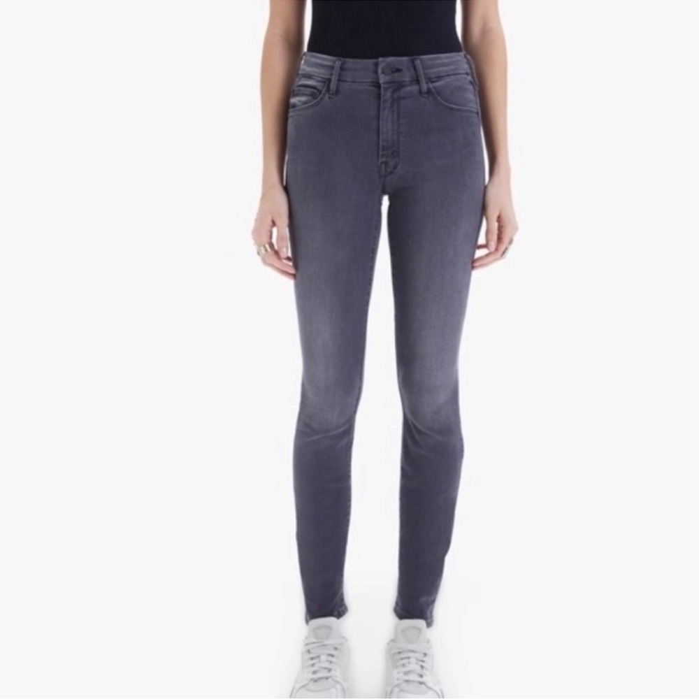 Mother The Looker High Waisted Ankle Fray Jeans Dance In Moonlight Size …